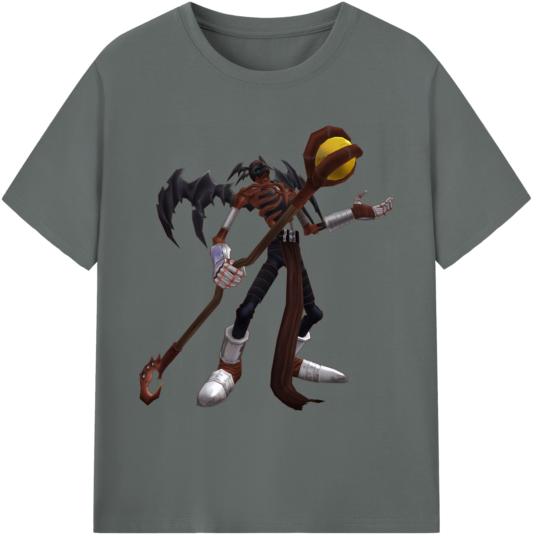 （画像用） Digimon デジタルモンスター/デジモン 綿100％ メンズ半袖Tシャツ｜肌触りやわらか＆通気性